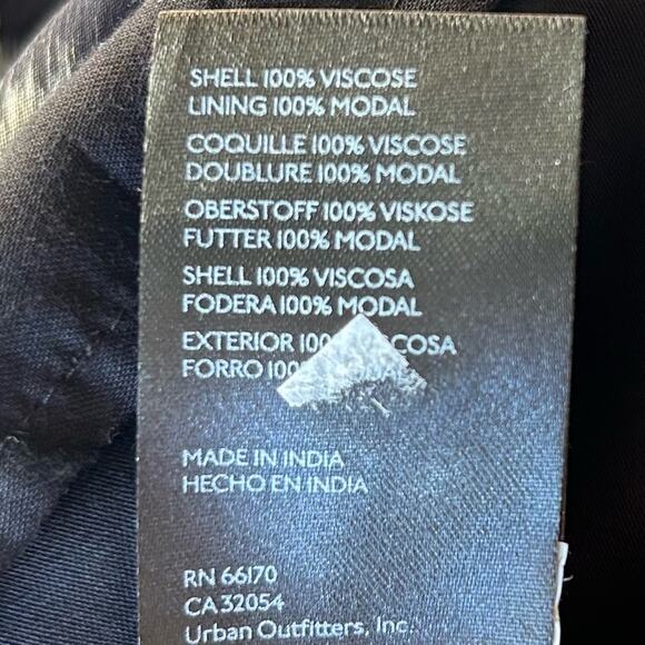 Anthropologie Maeve black white polka dot dress open back sheer sleeves sz xs - Picture 12 of 13